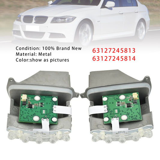2x LED Turn Signal Headlight Control Unit Module 63127245813 63127245814 For BMW 3 Series E90 E91