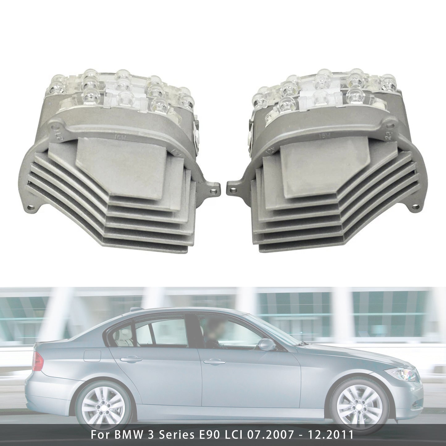 2x LED Turn Signal Headlight Control Unit Module 63127245813 63127245814 For BMW 3 Series E90 E91