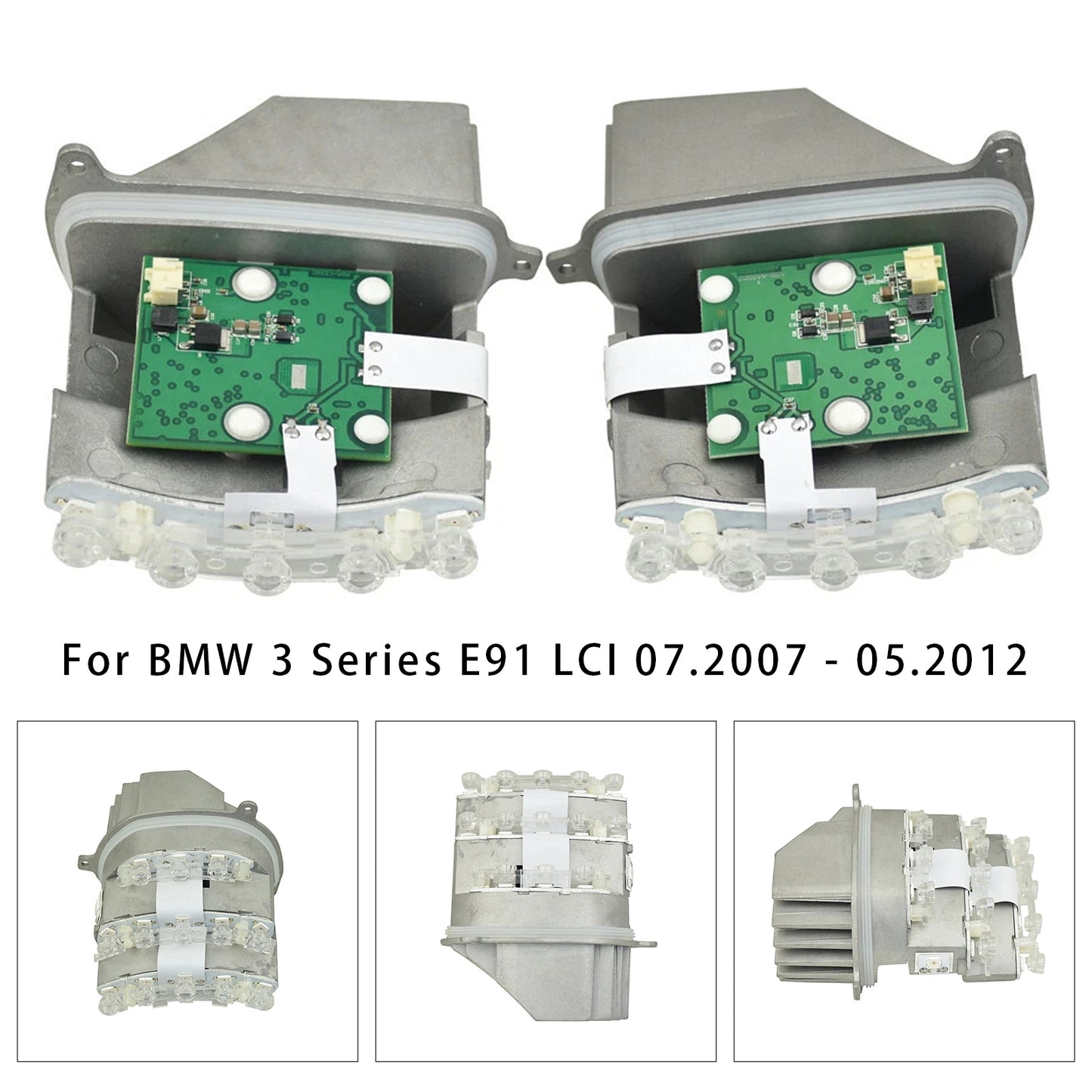 2x LED Turn Signal Headlight Control Unit Module 63127245813 63127245814 For BMW 3 Series E90 E91