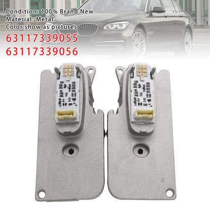 2X LED Headlight Module 63117339055 63117339056 For BMW 7 Series F01 F02 LCI