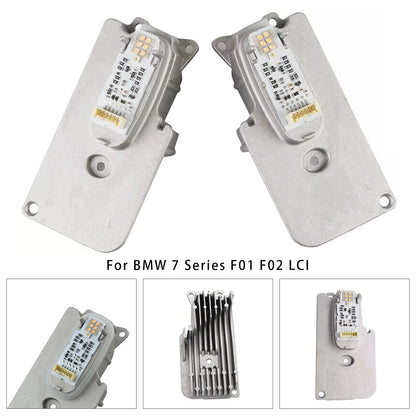 2X LED Headlight Module 63117339055 63117339056 For BMW 7 Series F01 F02 LCI