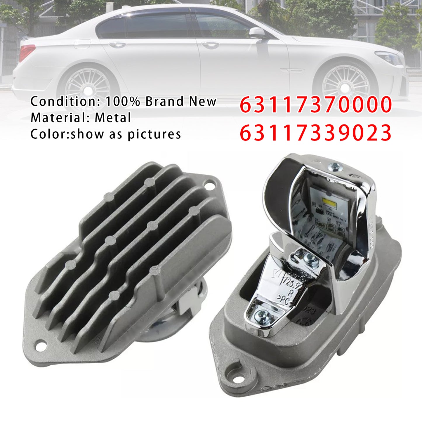 2X LED Headlight Module 63117370000,63117339023 For BMW 7 Series F01 F02 F03 2013-2015