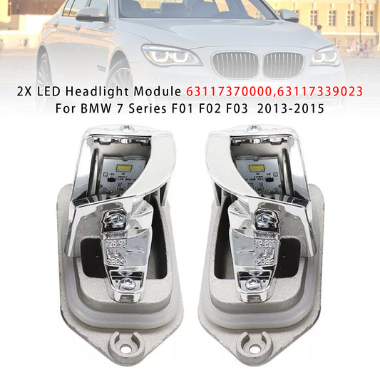 2X LED Headlight Module 63117370000,63117339023 For BMW 7 Series F01 F02 F03 2013-2015