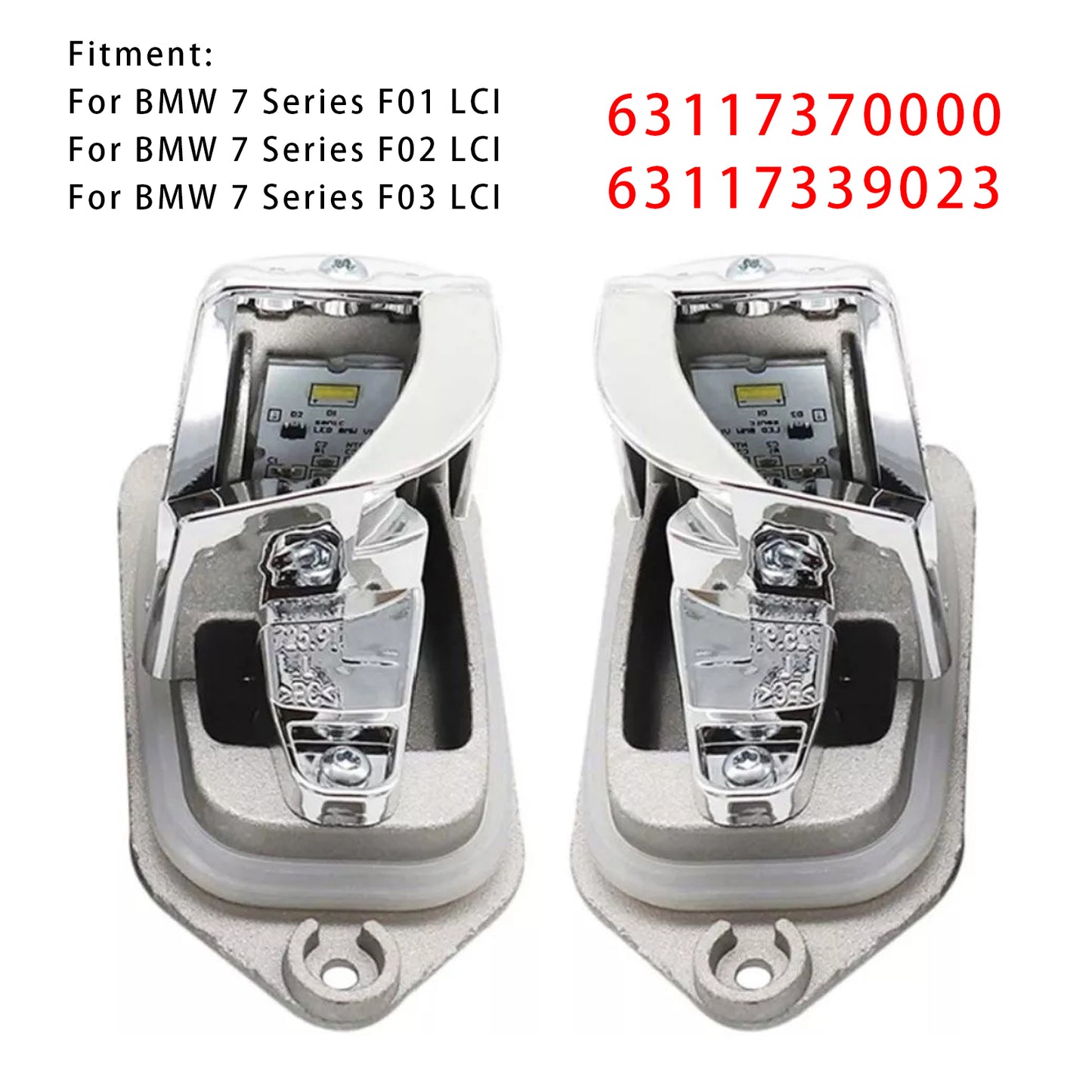 2X LED Headlight Module 63117370000,63117339023 For BMW 7 Series F01 F02 F03 2013-2015
