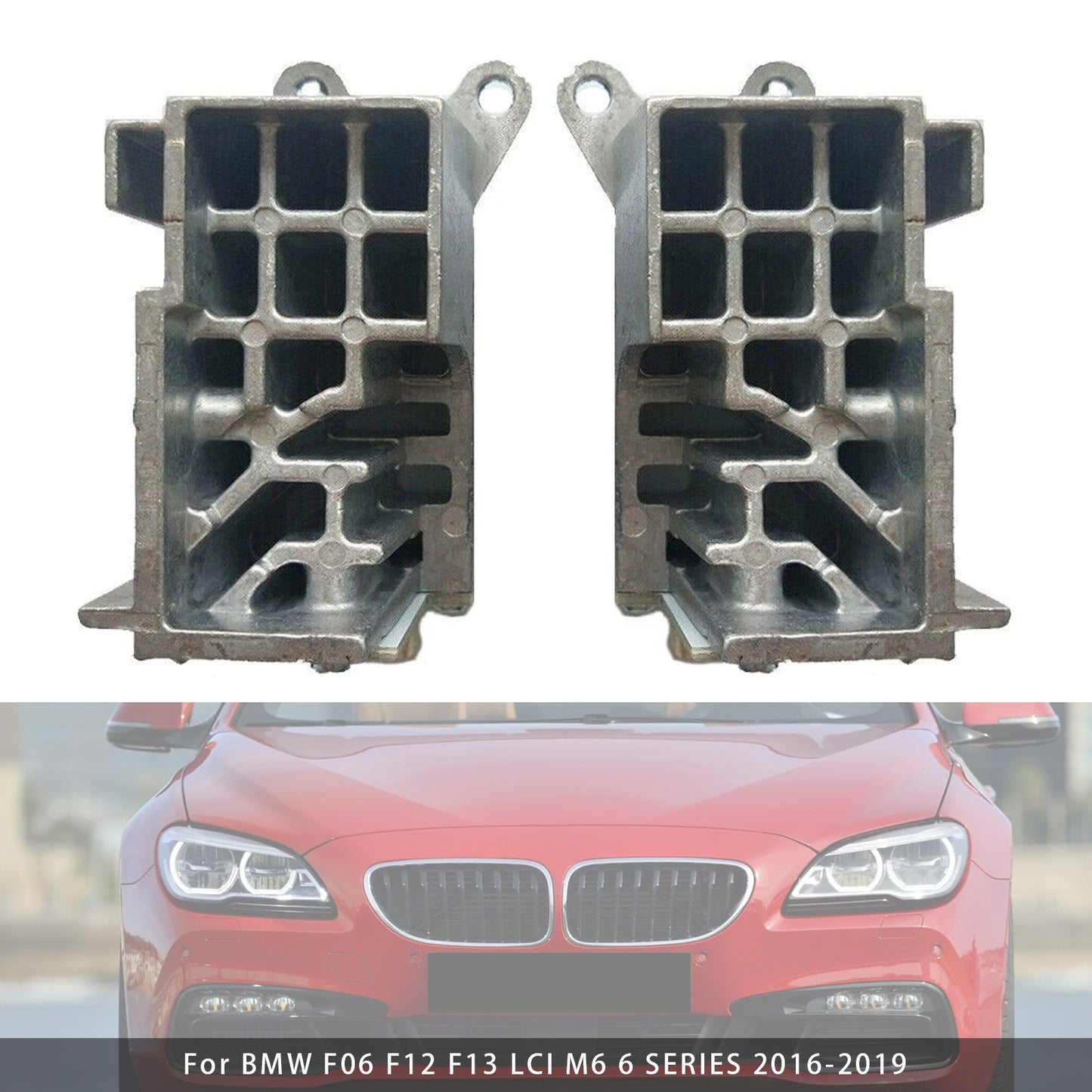 2pcs Yellow Angel Eye DRL LED Module 63117394901 63117394902 For BMW F06 F12 F13 LCI M6 6 SERIES 2016-2019