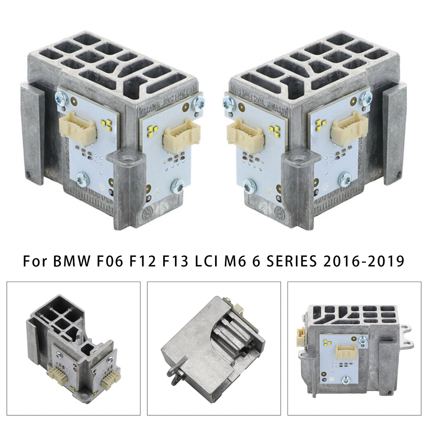 2pcs Yellow Angel Eye DRL LED Module 63117394901 63117394902 For BMW F06 F12 F13 LCI M6 6 SERIES 2016-2019