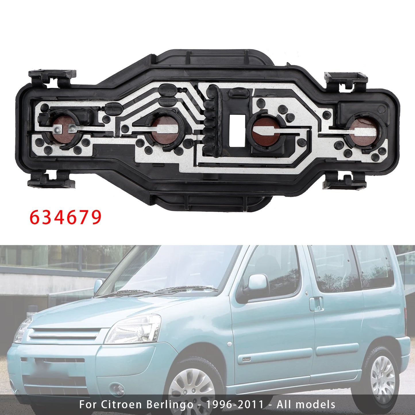 Rear Light Bulb Holder 634679 For CITROEN BERLINGO PEUGEOT PARTNER