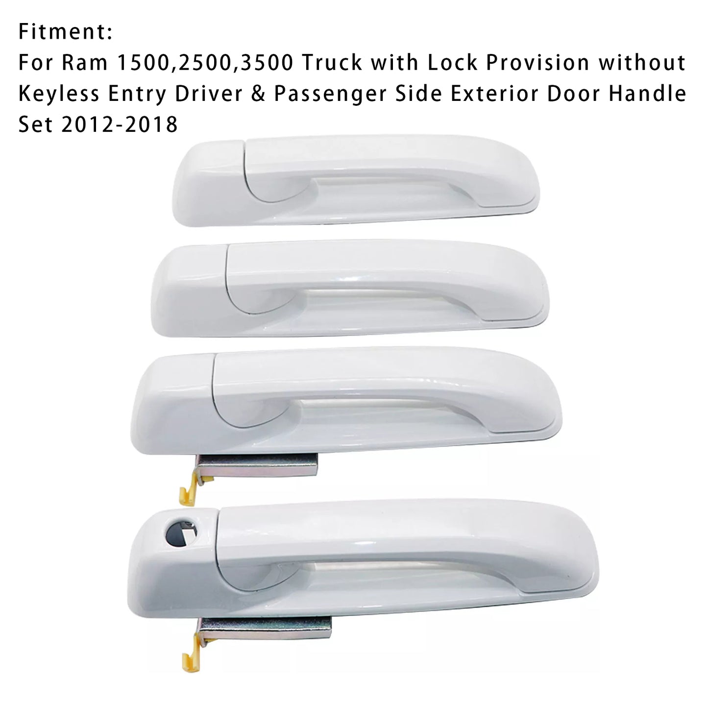 2012-2018 Dodge Ram 1500 2500 3500 4pcs Door Handles 1GH21GW7AF 1GH18GW7AD
