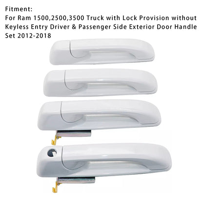 2012-2018 Dodge Ram 1500 2500 3500 4pcs Door Handles 1GH21GW7AF 1GH18GW7AD