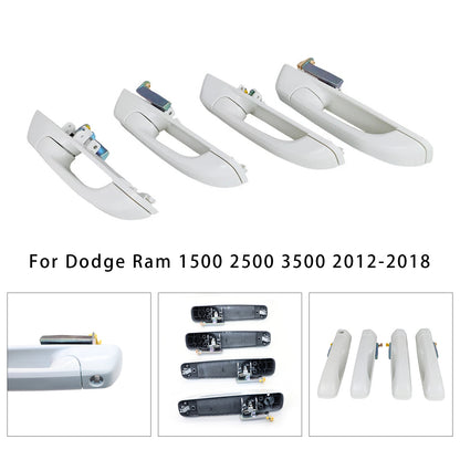 2012-2018 Dodge Ram 1500 2500 3500 4pcs Door Handles 1GH21GW7AF 1GH18GW7AD