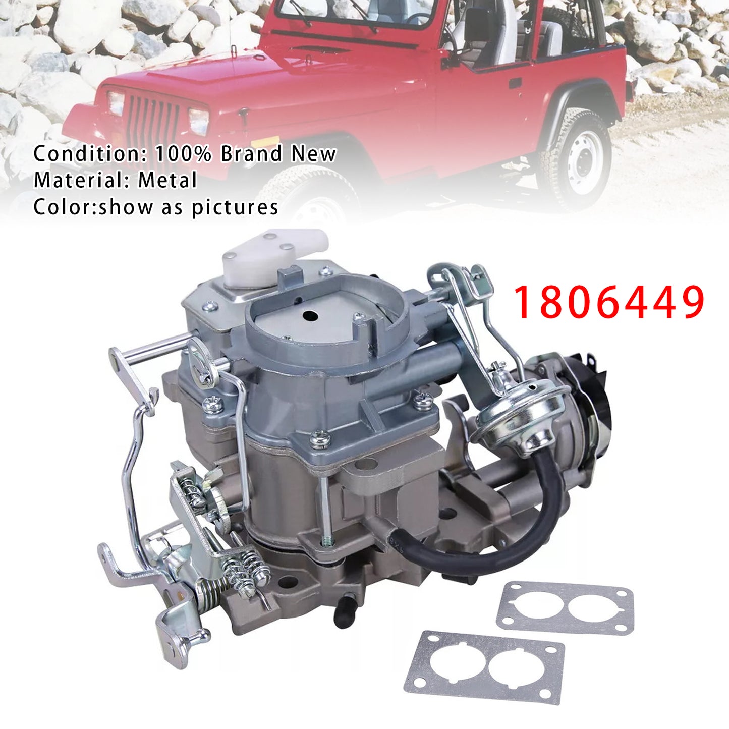Jeep 258 4.2L CJ5 CJ7 1979-86 Wagoneer BBD Electric Choke 2 BBL Carburetor 1806449