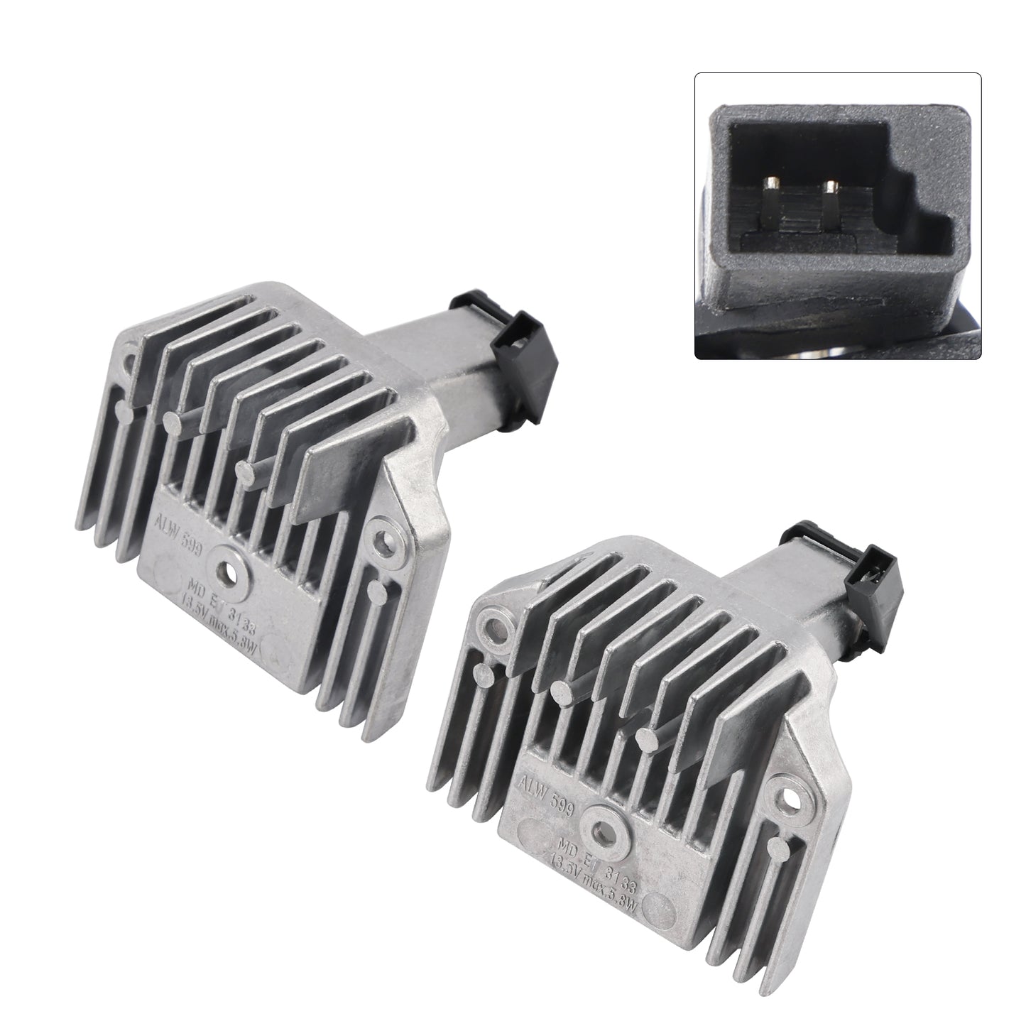 2X Headlight Angel Eye DRL LED Control Unit 63117296905 For BMW 1 Series F20 F21