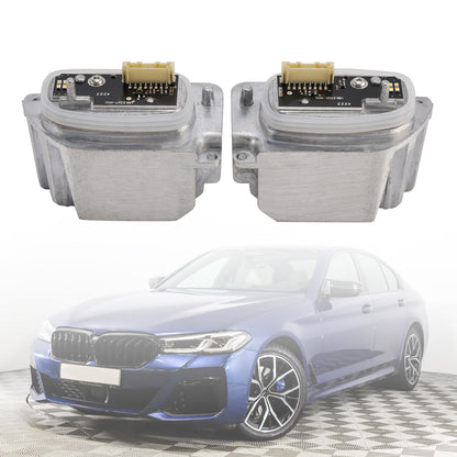 2PCS Adaptive LED Headlight Turn Signal Light 63117214942, 63117214941 For BMW 5' G30 G31 G38