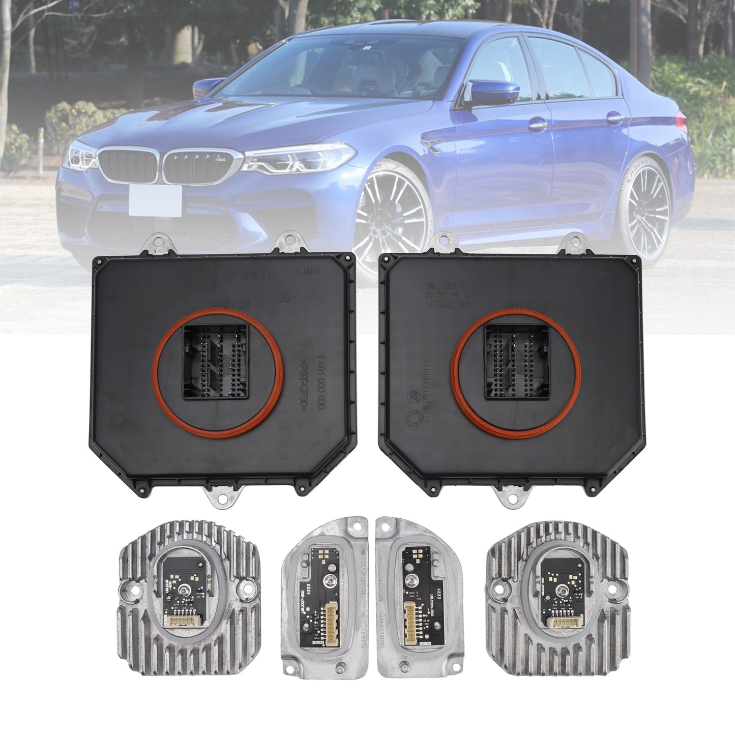 6PCS Adaptive LED Headlight Turn Signal DRL Module For BMW G30 530i 540i