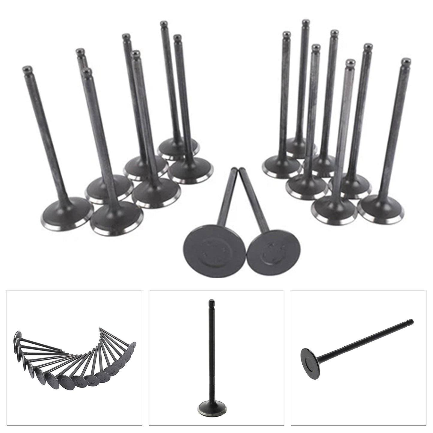 16PCS Exhaust Intake Valve Kit For Scion Toyota L4 1.8L DOHC 2ZR-FE 2008-2015