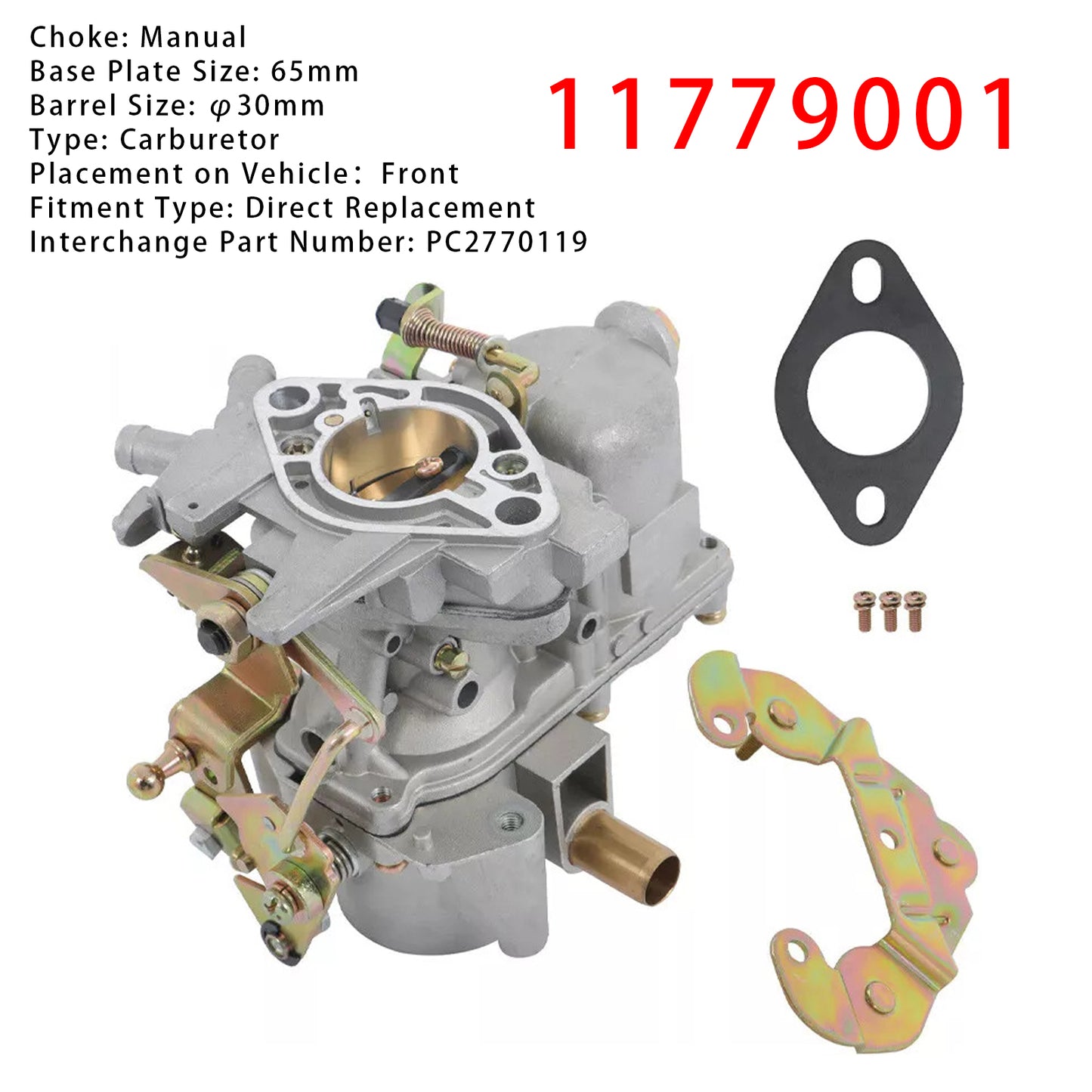 Carburetor 11779001 For RENAULT 1961-1992 R4 4L 4S and 4GTL
