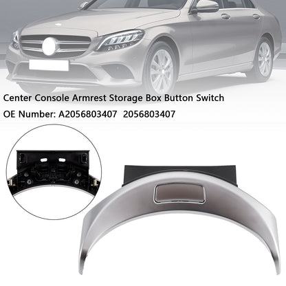 Center Console Armrest Storage Box Button Switch A2056803407 For Benz W205 W253