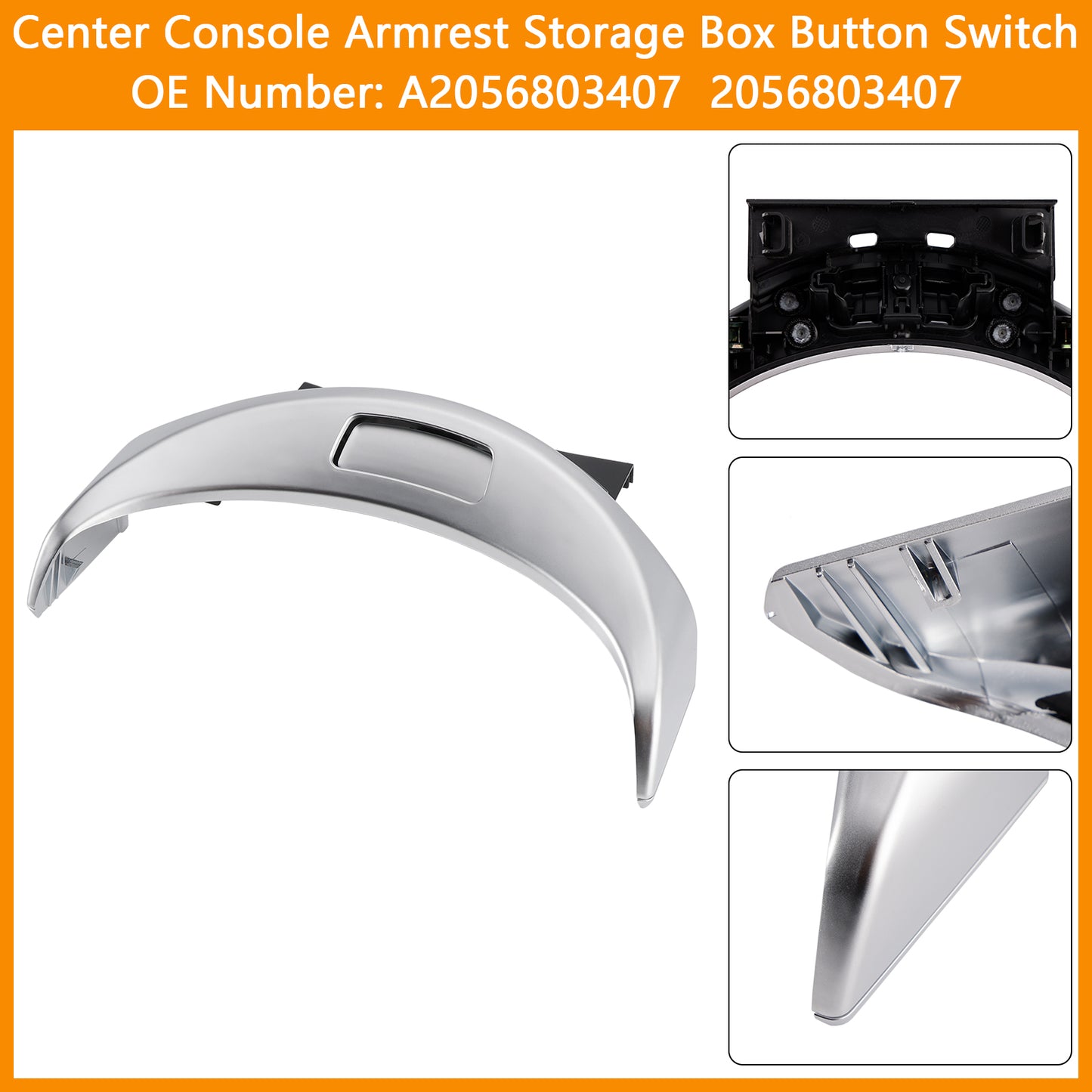 Center Console Armrest Storage Box Button Switch A2056803407 For Benz W205 W253