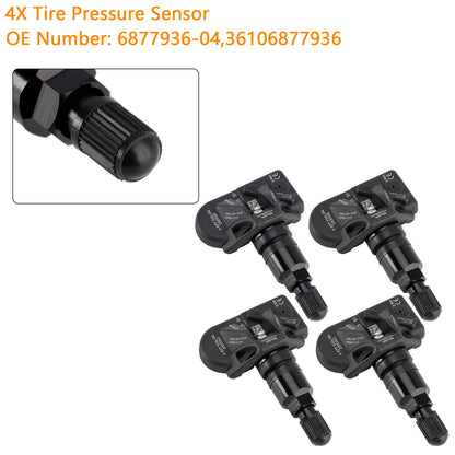 4X Tire Pressure Sensor 6877936 For BMW 5 Series G30 G31 F40 3 Series G20 G21