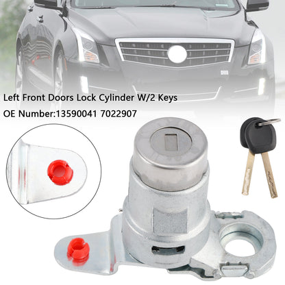 Single Door Lock Cylinder W/2 Keys 13590041 7022907 For Chevy Camaro Tahoe