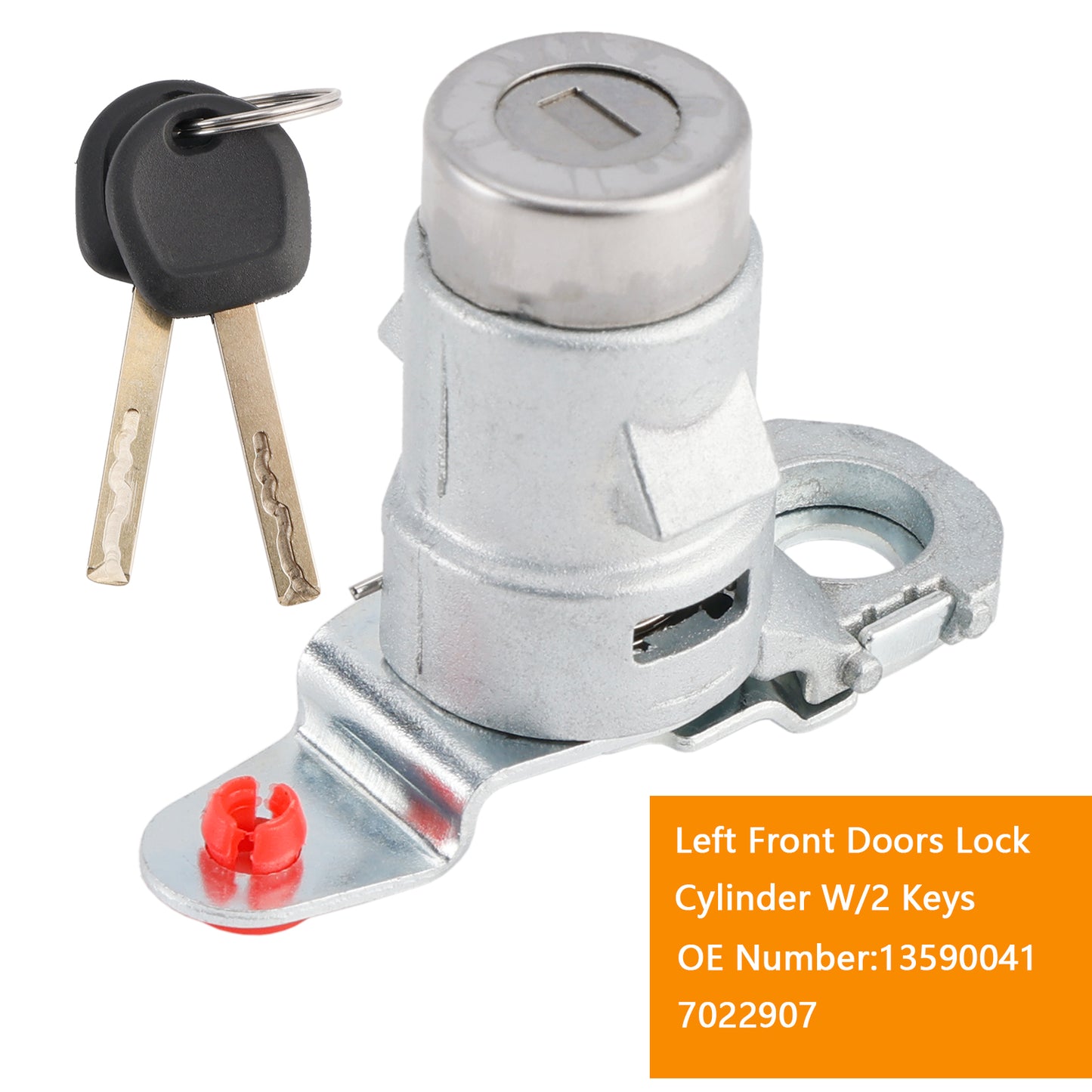 Single Door Lock Cylinder W/2 Keys 13590041 7022907 For Chevy Camaro Tahoe