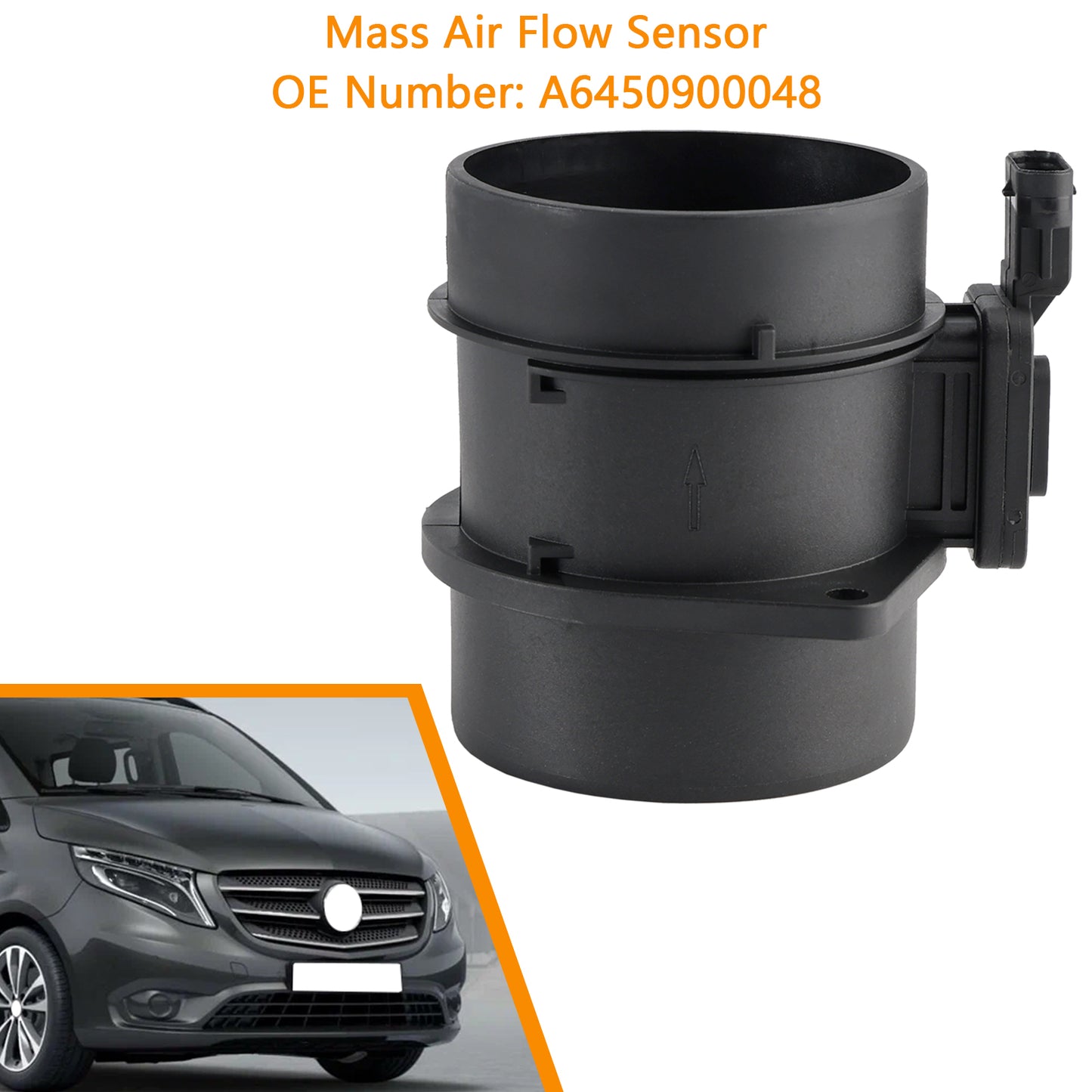 Mass Air Flow Sensor A6450900048 For Mercedes W205 W246 Vito W447 Sprinter B906