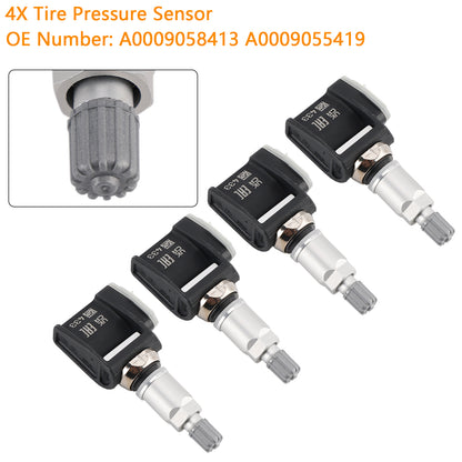 4x Tire Pressure Sensor A0009058413 A0009055419 For Mercedes E Class W214 S214