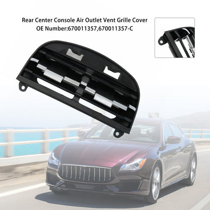 Maserati Quattroporte 2013-2020 670011357 Maserati Quattroporte 2013-2020 Rear Center Console Air Outlet Vent Grille Cover