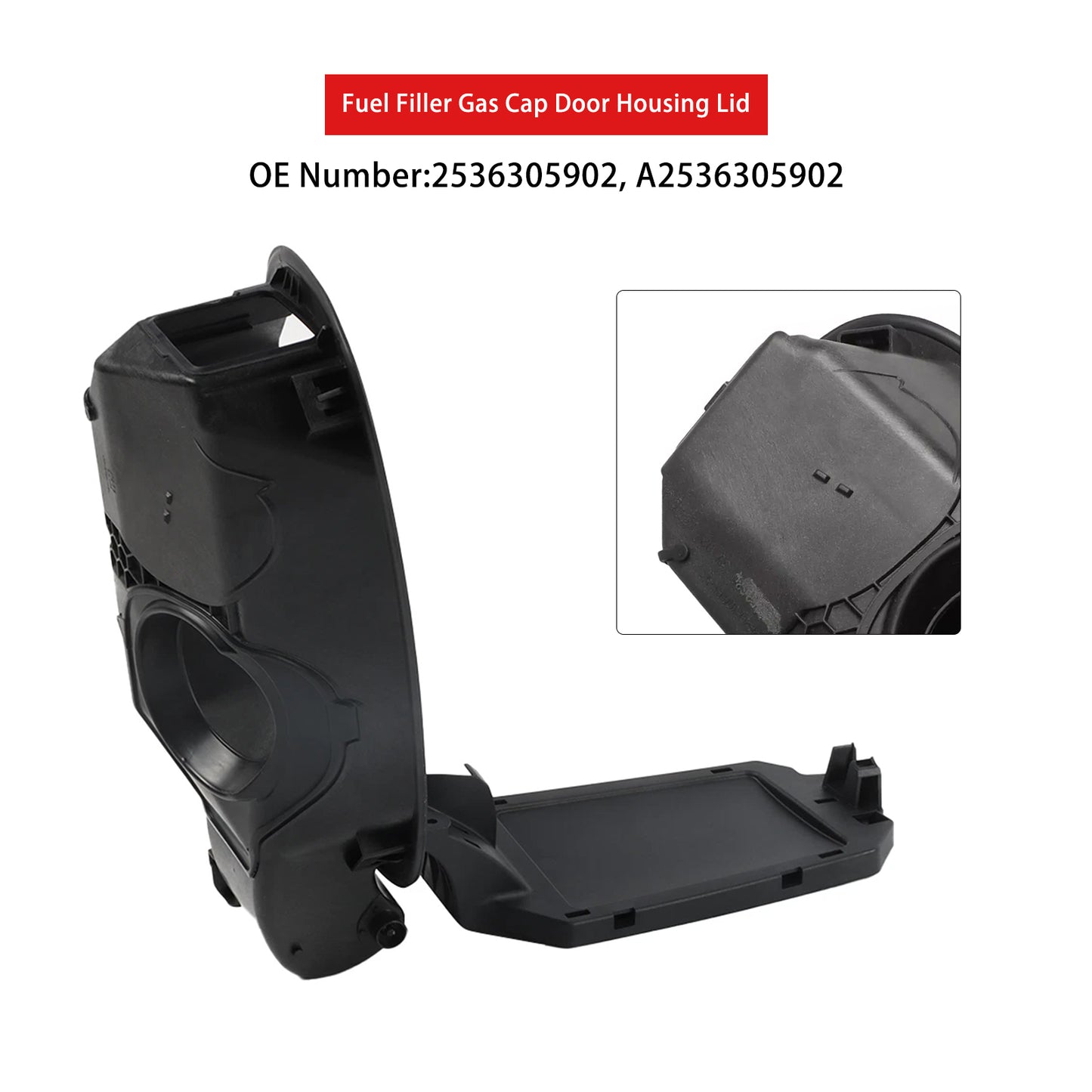 Mercedes-Benz GLC300 GLC43 AMG Fuel Filler Gas Cap Door Housing Lid 2536305902