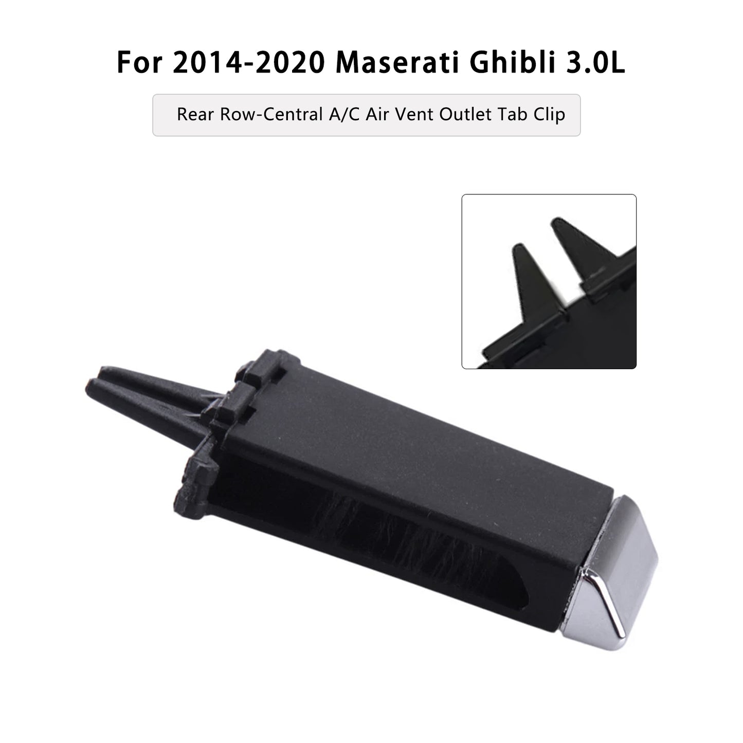 Maserati Ghibli 2014-2020 Rear Row-Central A/C Air Vent Outlet Tab Clip 670021523