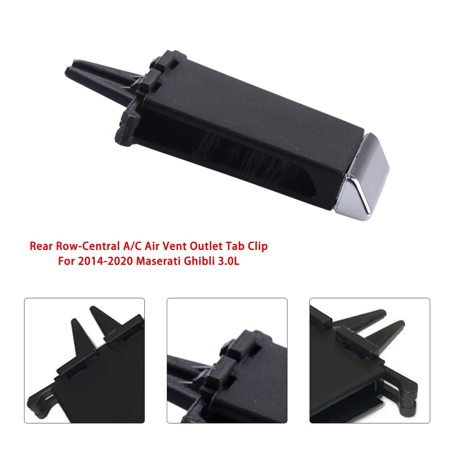 Maserati Ghibli 2014-2020 Rear Row-Central A/C Air Vent Outlet Tab Clip 670021523