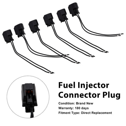 Hyundai 6-EV6 Fuel Injector Connector Plug Clip Pigtail Quick Disconnect