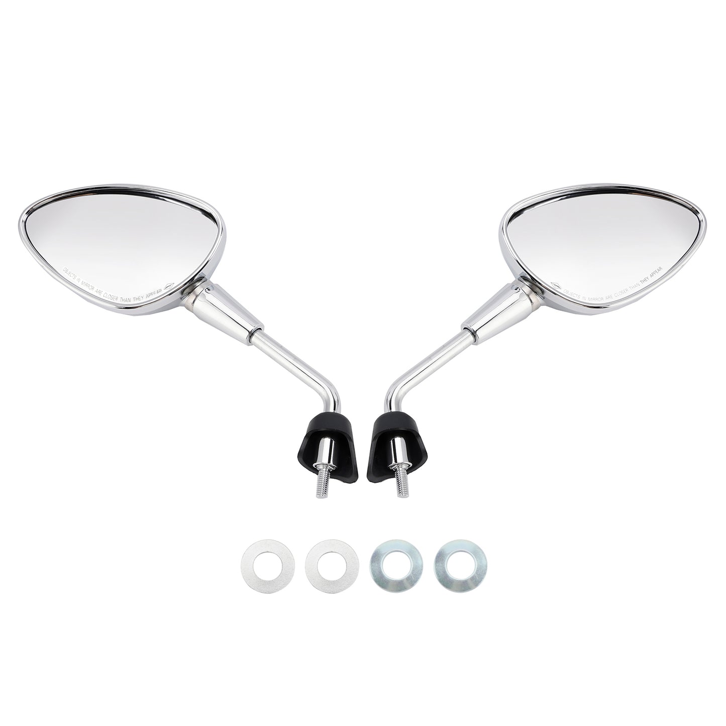 Vespa Sprint 50 125 150 Rearview Mirrors Left and Right M8 Shorty Chrome