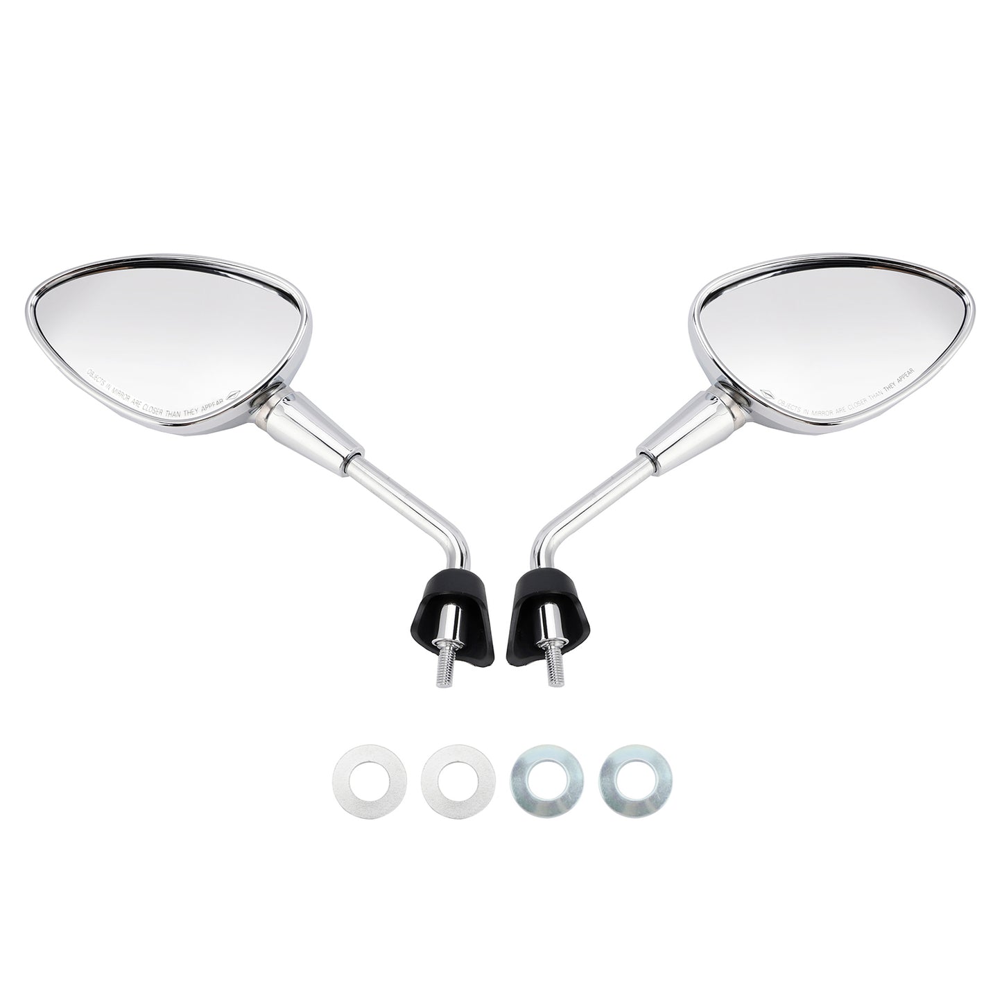 Vespa Sprint 50 125 150 Rearview Mirrors Left and Right M8 Shorty Chrome