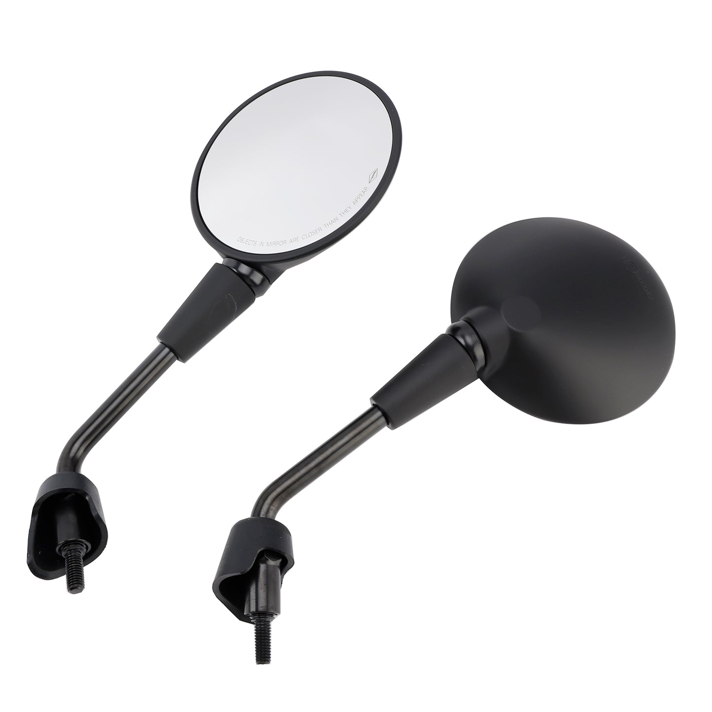 Vespa Primavera 50 125 150 Rearview Mirrors Left and Right M8 Shorty Black