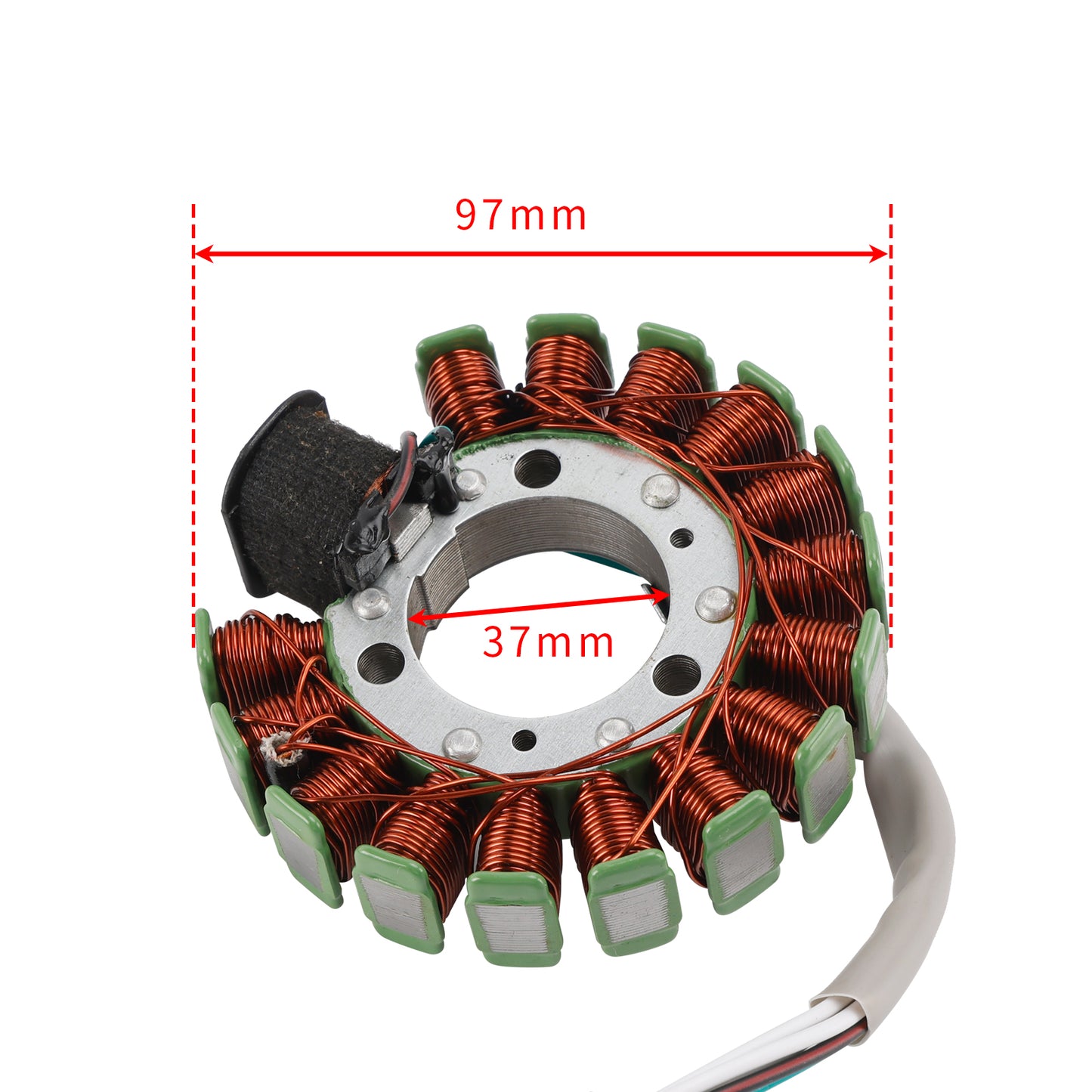 Yamaha XN 125 YP 125 XQ 150 YP 180 MBK Malaguti Benelli Italjet 16-Pole Magneto Generator Stator