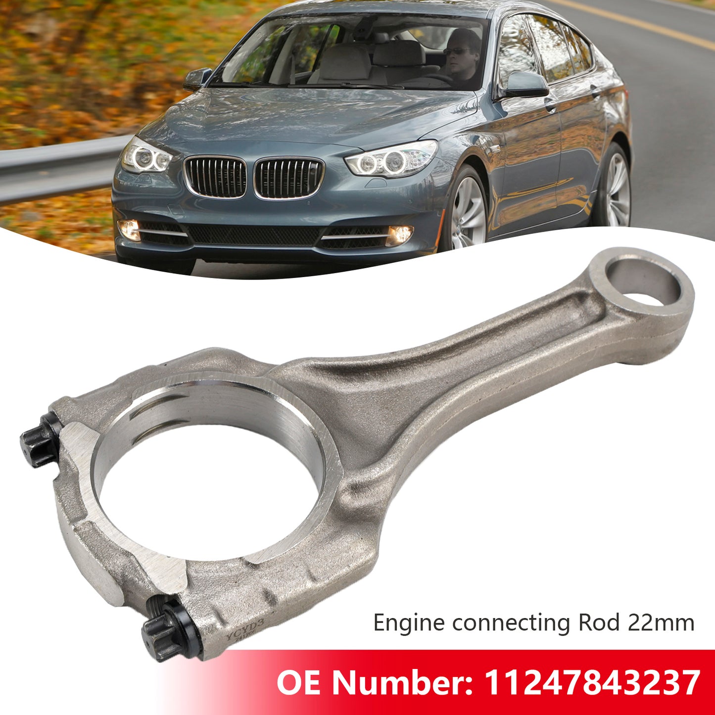BMW 550i 650i F07 F10 F85 N63N S63N 4.4 V8 Engine connecting Rod 22mm