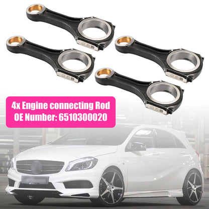 Mercedes-Benz OM651 W176 C117 W212 C218 4x Engine connecting Rod 6510300020