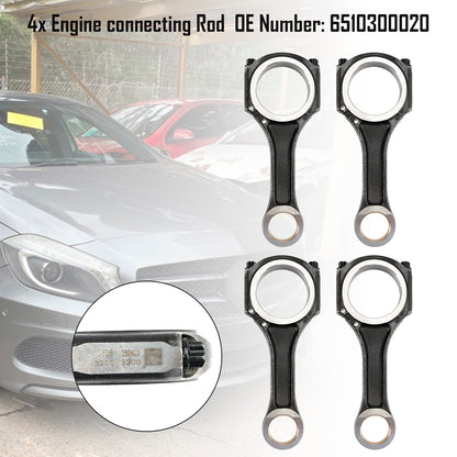 Mercedes-Benz OM651 W176 C117 W212 C218 4x Engine connecting Rod 6510300020