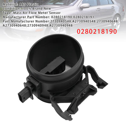 Mercedes-Benz E350 C300 ML350 0280218190 Mass Air Flow Meter Sensor