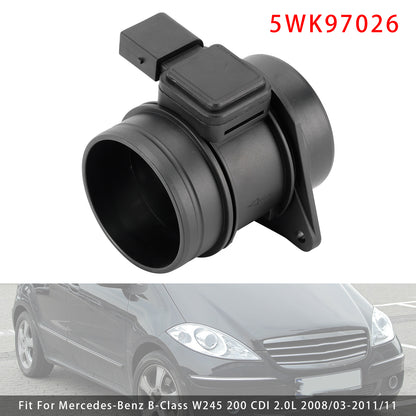 Mercedes-Benz A B W245 W169 5WK97026 Mass Air Flow Meter Sensor