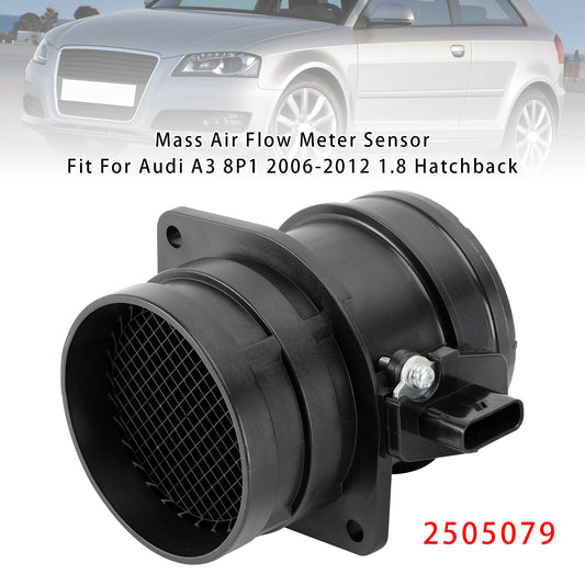 Audi A3 8P1 A4 B8 Q5 8RB TT 8J3 A6 C7 2505079 Mass Air Flow Meter Sensor