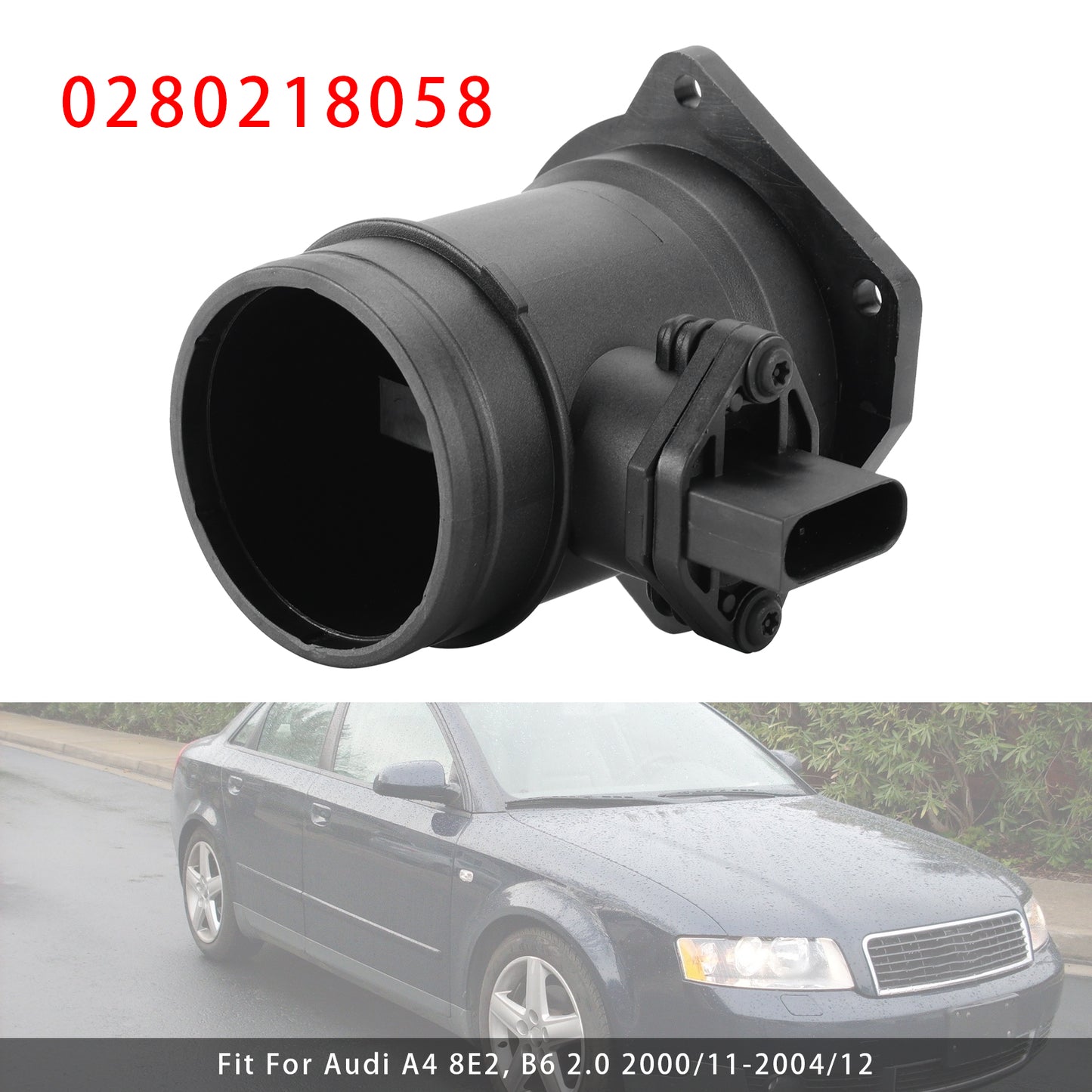 Audi A4 B6 B7 A6 C5 VW Passat 3B 2.0L 0280218058 Mass Air Flow Meter Sensor