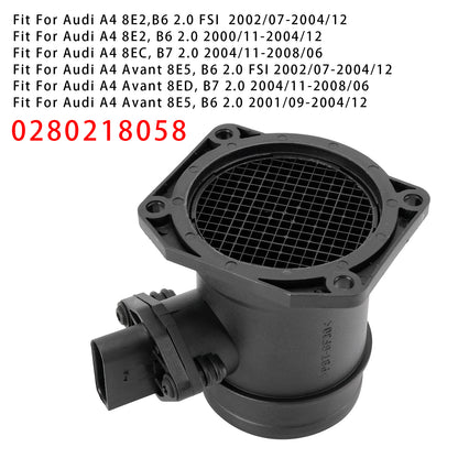 Audi A4 B6 B7 A6 C5 VW Passat 3B 2.0L 0280218058 Mass Air Flow Meter Sensor