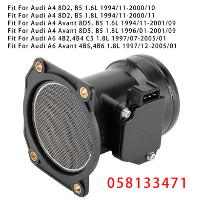 Audi A4 B5 A6 C5 VW Passat 3B 1.8L 058133471 Mass Air Flow Meter Sensor