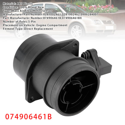Audi A4 Golf IV VW Passat 3B Jetta III 074906461B Mass Air Flow Meter Sensor