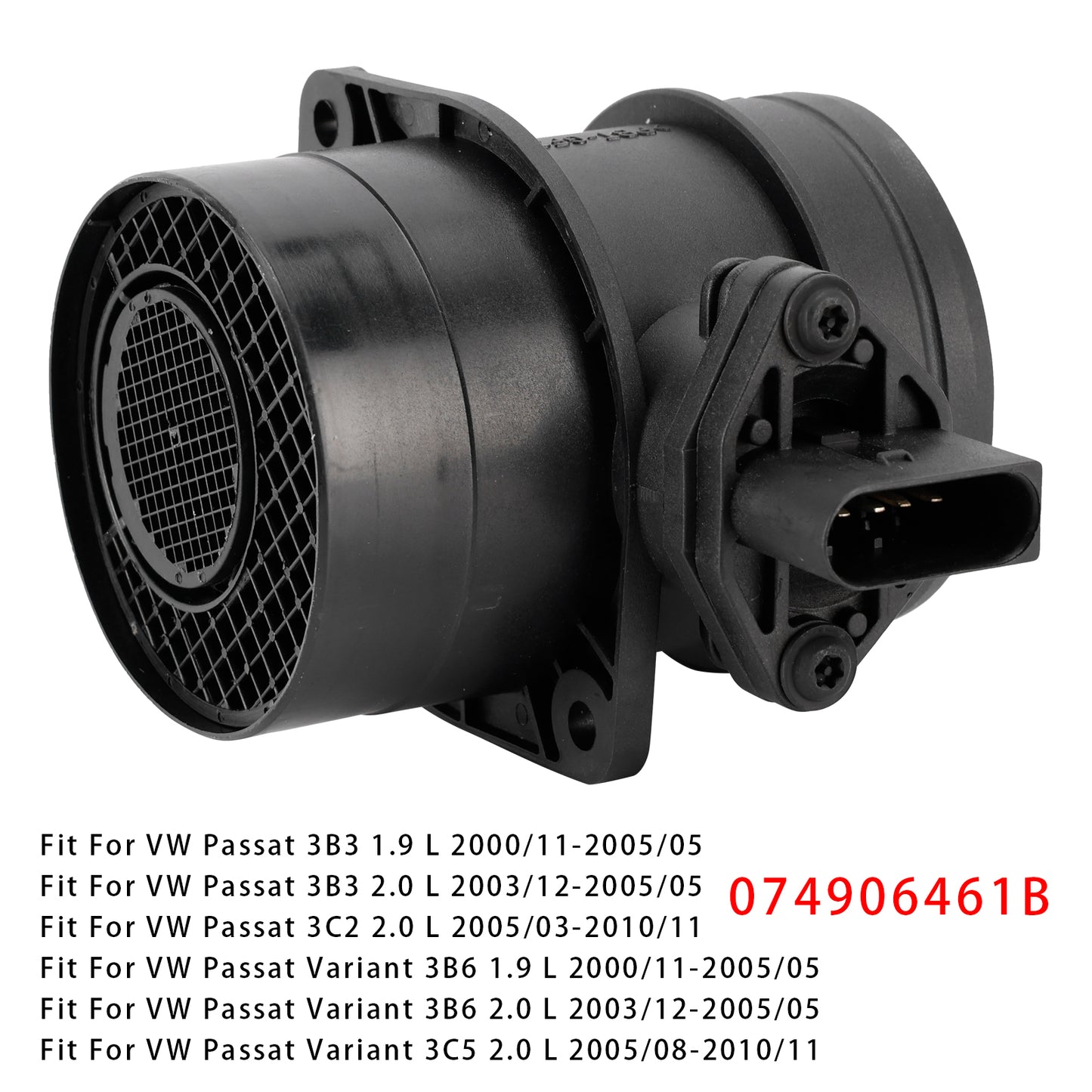 Audi A4 Golf IV VW Passat 3B Jetta III 074906461B Mass Air Flow Meter Sensor