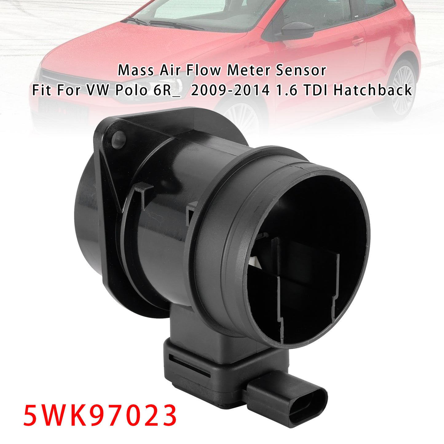 VW Golf VI Audi A1 Seat Leon 1.6TDI 5WK97023 Mass Air Flow Meter Sensor