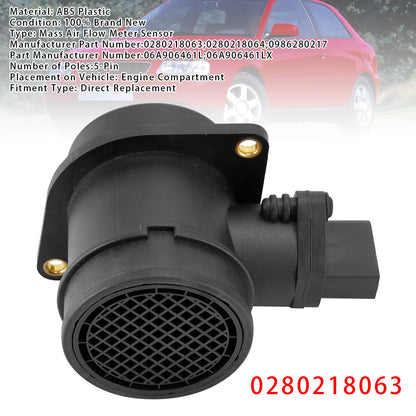 Audi A4 TT VW Golf IV Bora 1.8T 0280218063 Mass Air Flow Meter Sensor