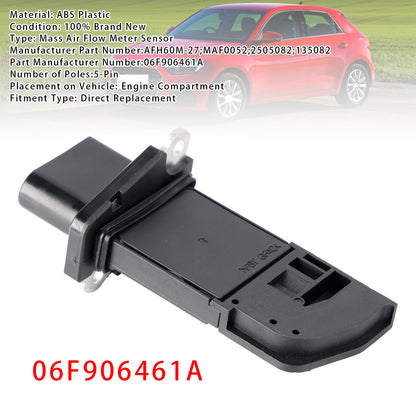 Audi A4 B7 S3 TT VW Golf GTI 2.0T 06F906461A Mass Air Flow Meter Sensor